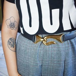 badass pleated plaid skirt